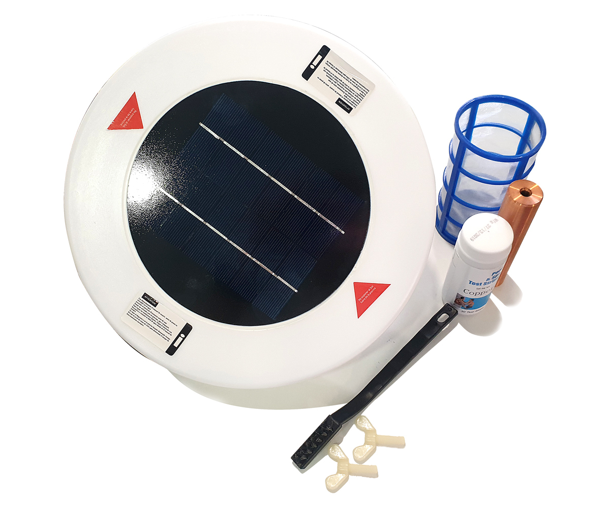 Hilltop Solar Pool Ionizer – 2 Units, Self-Cleaning Anode, No Wing-Screws Needed