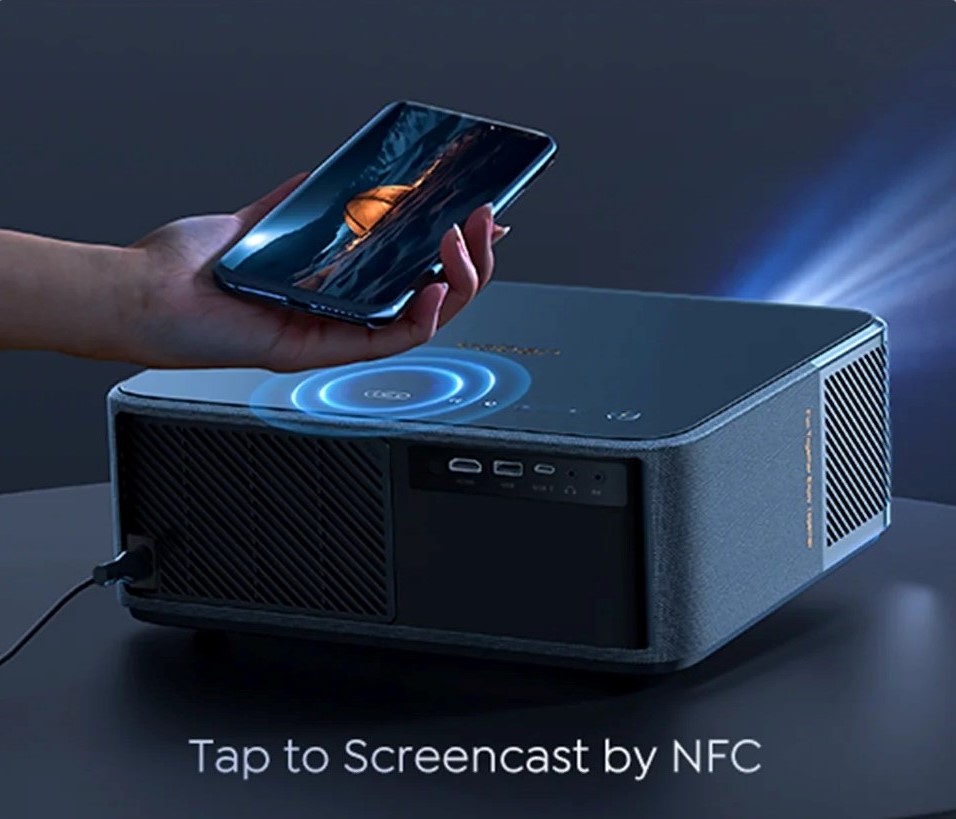 YABER K2s,Smart Home Theater Movie Projector, 800 ANSI, WiFi6,Dolby audio,  Voice Control