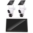 Solar Wi-Fi Camera 10.1inch LCD Monitor 2PCS – 4MP + 4MP Dual Lens