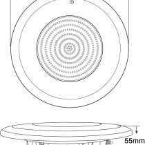 Slim PAR PoolLight - Full Epoxy - Cool White -18W